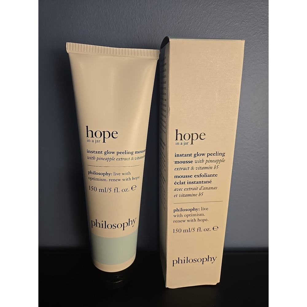 Philosophy Hope In A Jar Instant Glow Peeling Mousse 2.5oz / 75ml New In Box